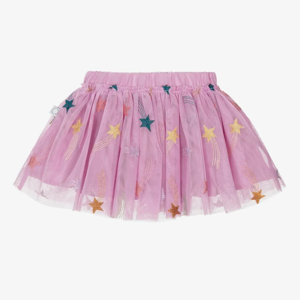 Girls Pink Tulle Shooting Star Skirt