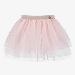 Girls Pink Tulle Tutu Skirt