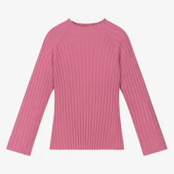 Girls Pink Turtle Neck Top