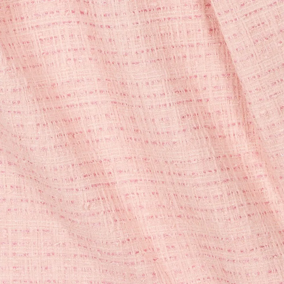 Girls Pink Tweed Dress