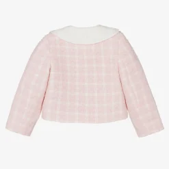Girls Pink Tweed Jacket