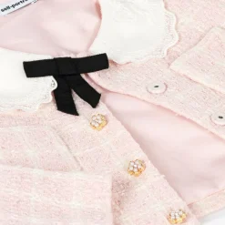 Girls Pink Tweed Jacket