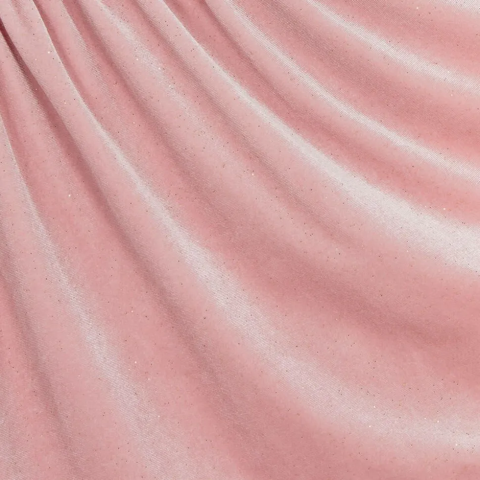 Girls Pink Velvet Sparkle Dress