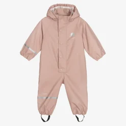 Girls Pink Waterproof Rainsuit
