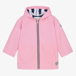 Girls Pink Waterproof Raincoat