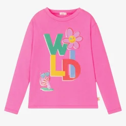 Girls Pink Wild Flowers Top