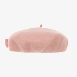 Girls Pink Wool Beret