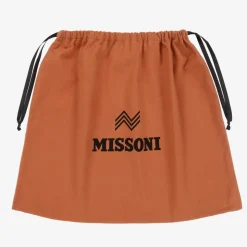 Girls Pink Wool Knit Zigzag Scarf