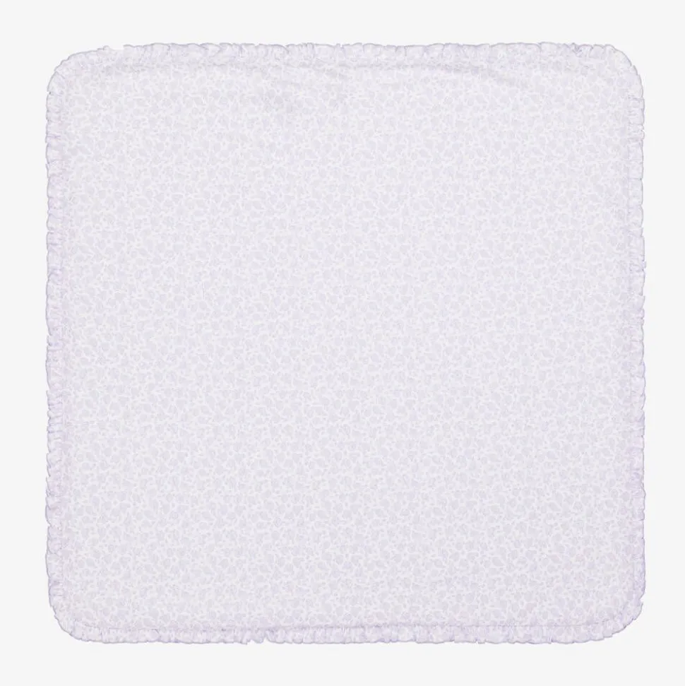 Girls Purple Cotton Summer Gardens Blanket (73cm)