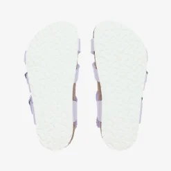 Girls Purple Faux Leather Sandals