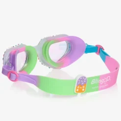 Girls Purple Hearts Swimming Goggles