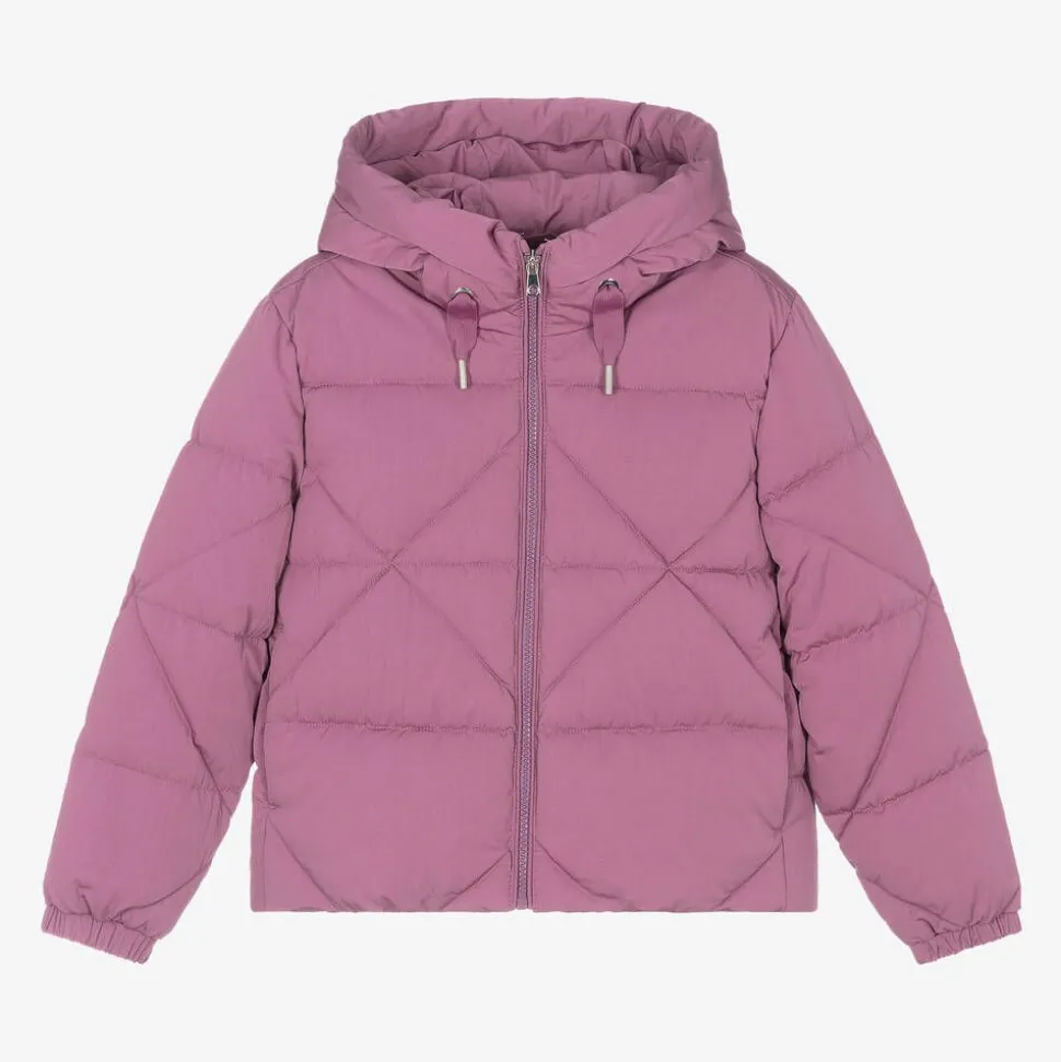 Girls Purple Hooded Jacket