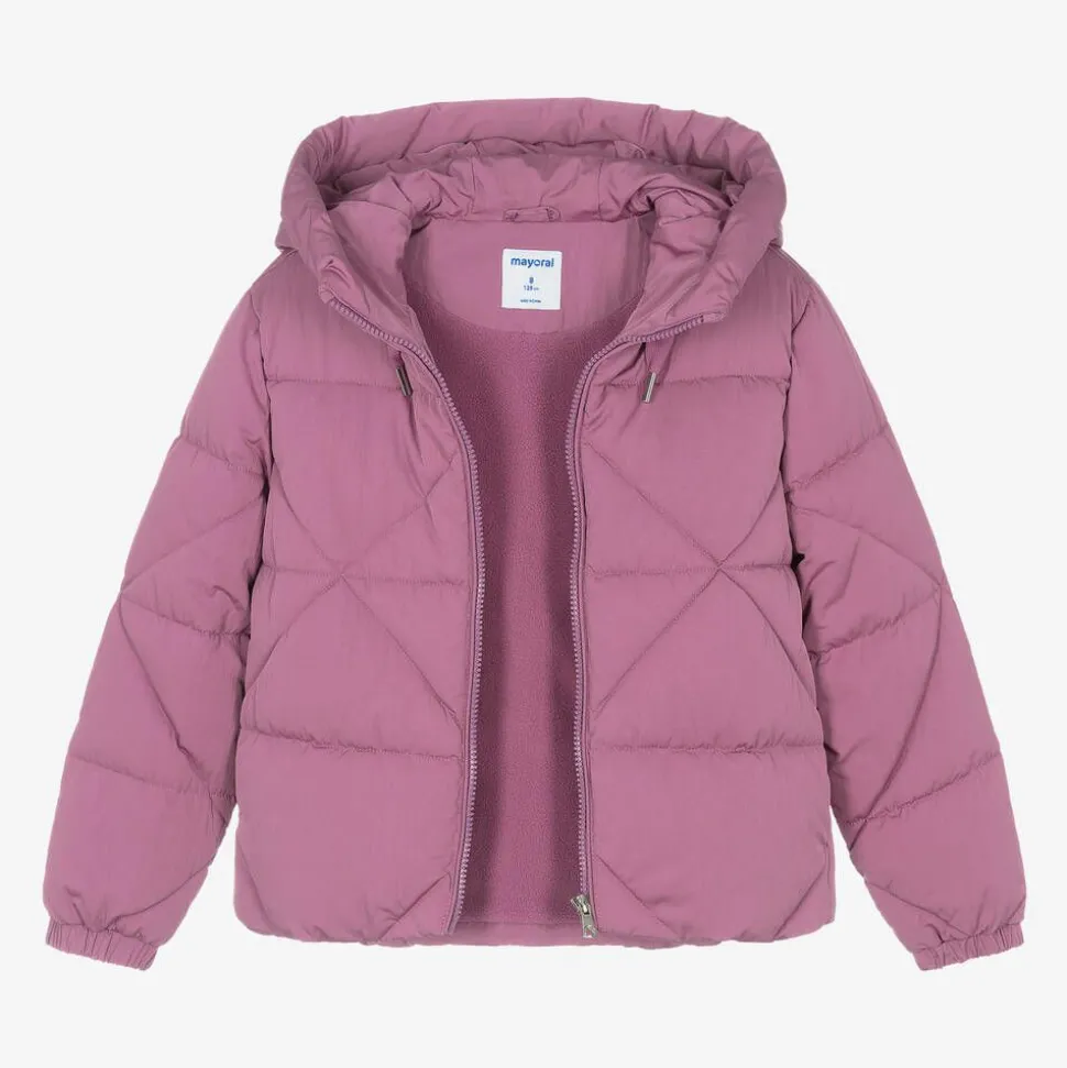 Girls Purple Hooded Jacket