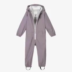 Girls Purple Hop The Bunny Rainsuit