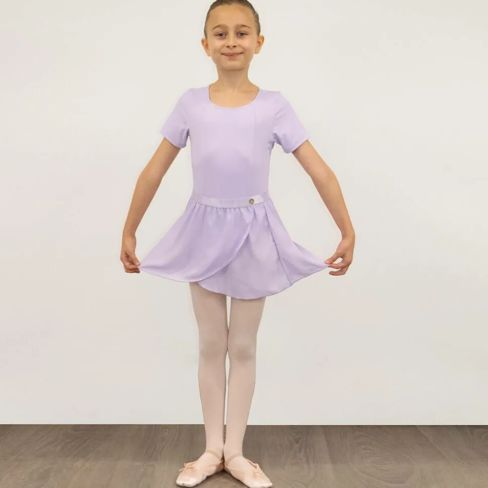 Girls Purple Leotard Dress