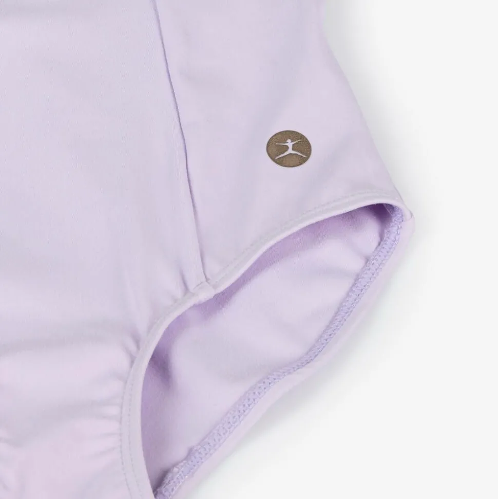 Girls Purple Mesh Leotard
