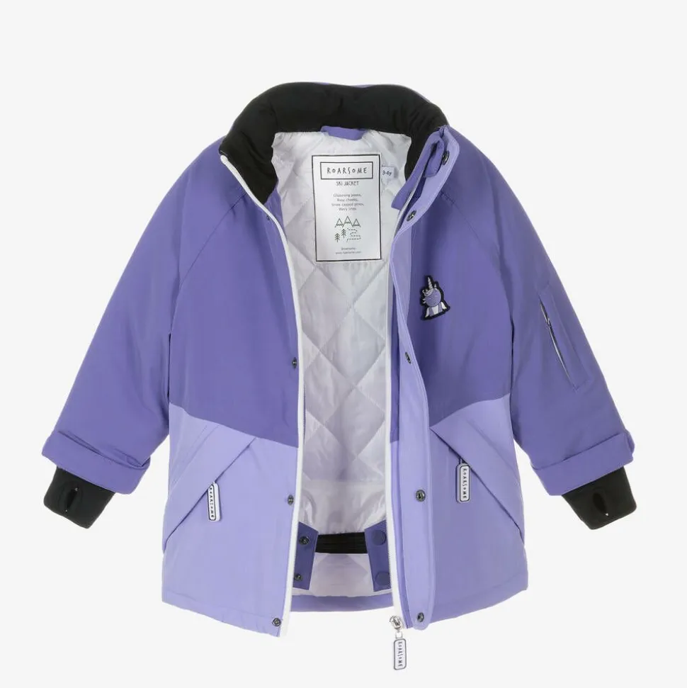 Girls Purple Sparkle The Unicorn Ski Jacket