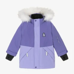 Girls Purple Sparkle The Unicorn Ski Jacket