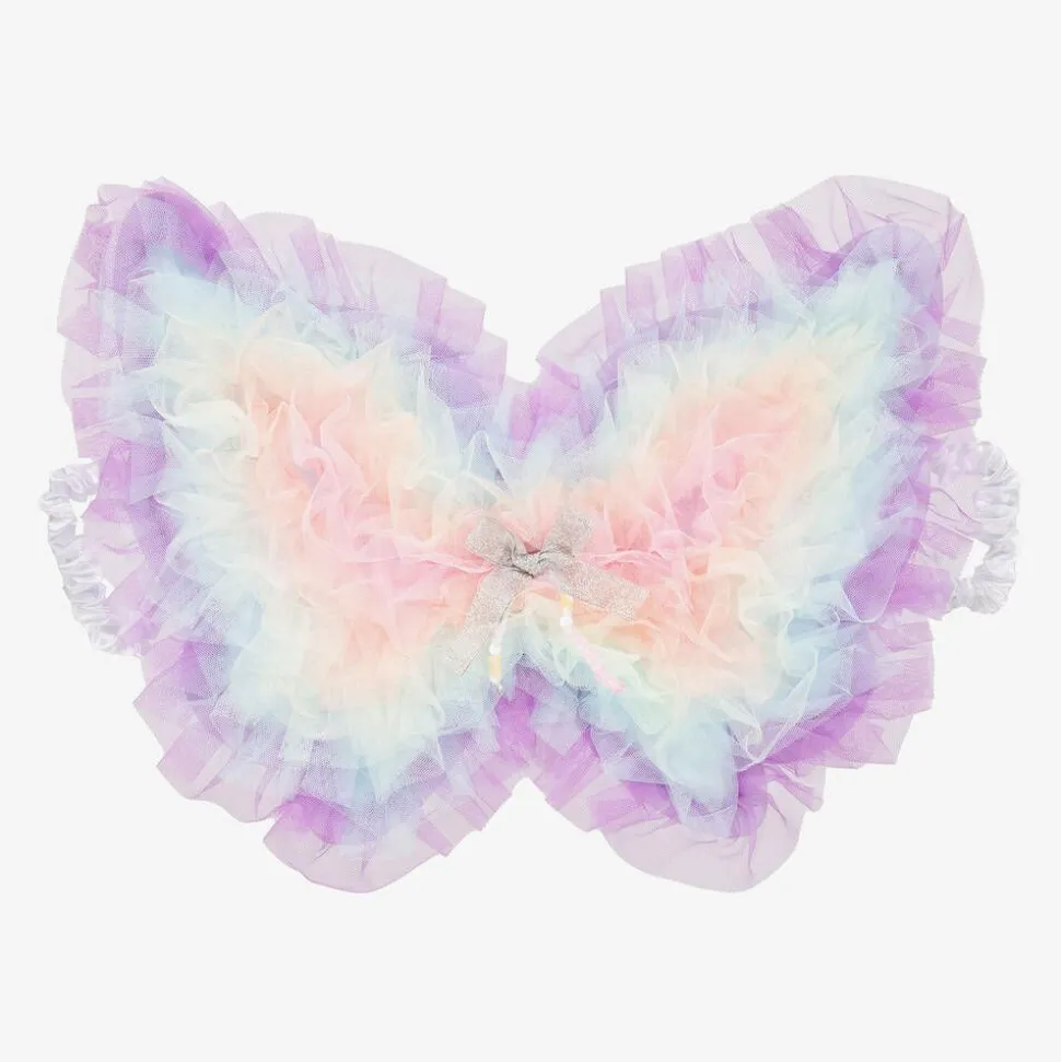 Girls Purple Tulle Fairy Wings