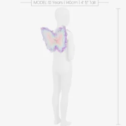 Girls Purple Tulle Fairy Wings