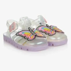 Girls Rainbow Unicorn Jelly Sandals