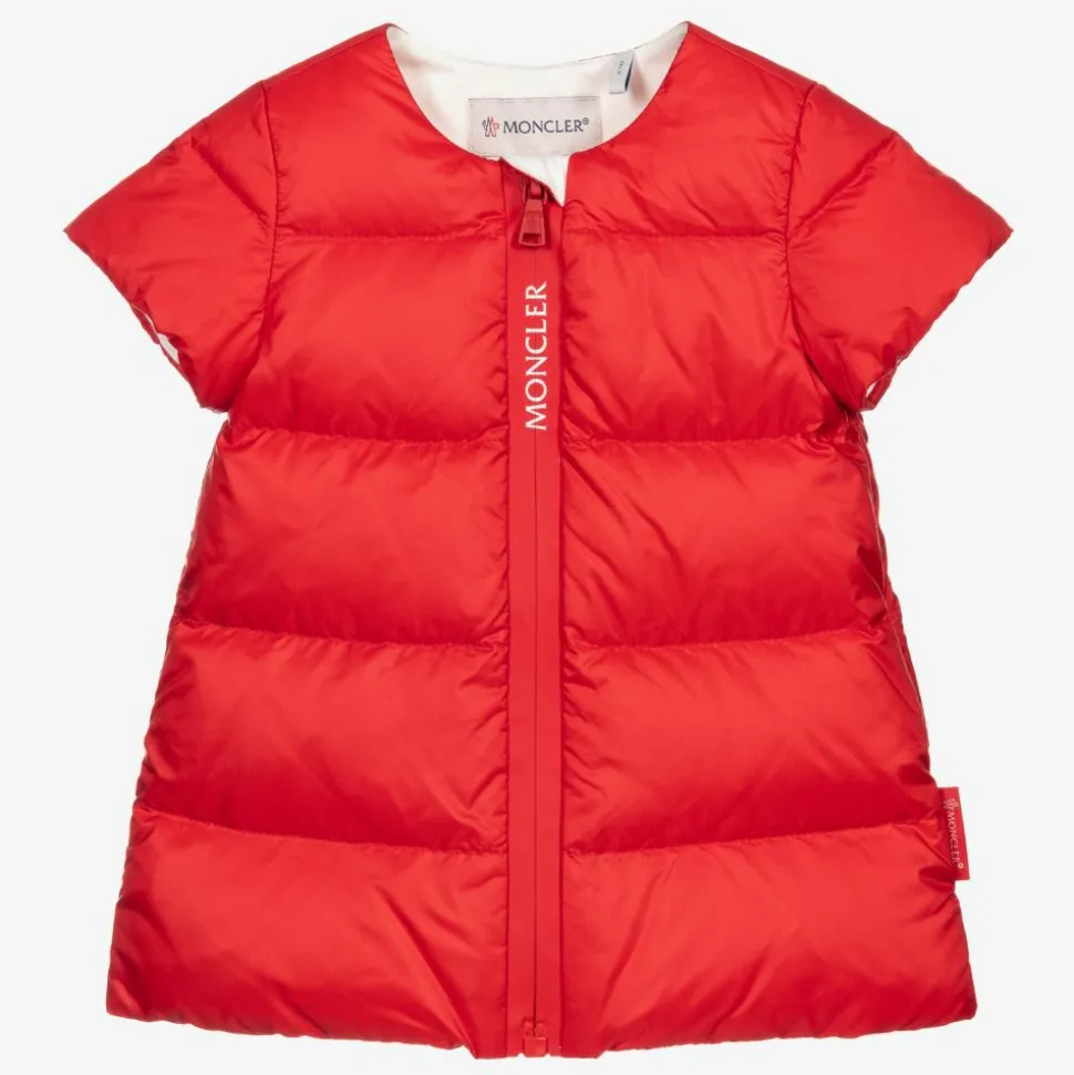 Girls Red Down Padded Dress