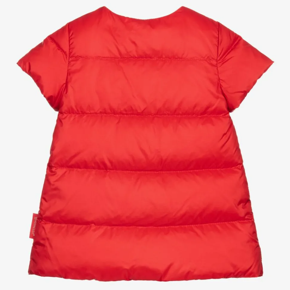 Girls Red Down Padded Dress