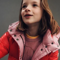 Girls Red Down Padded Parana Jacket