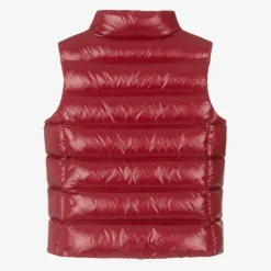 Girls Red Ghany Down Padded Gilet