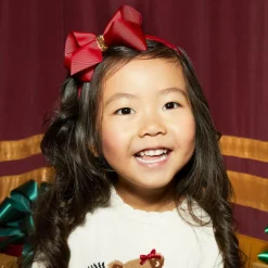 Girls Red Hairband & Hairclip Set