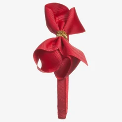 Girls Red Hairband & Hairclip Set