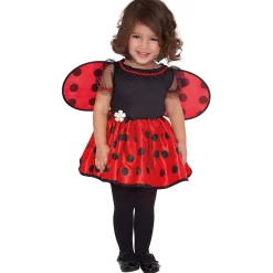Girls Red Ladybird Costume