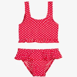 Girls Red Polka Dot Bikini