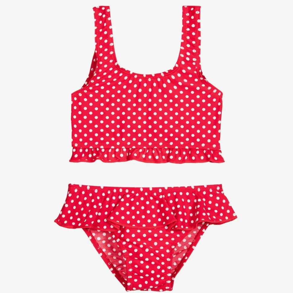 Girls Red Polka Dot Bikini