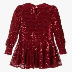 Girls Red Sequin Dress