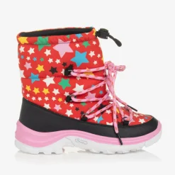 Girls Red Star Snow Boots