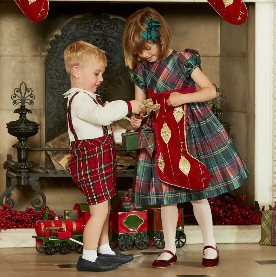 Girls Red Velvet Mary Jane Pumps