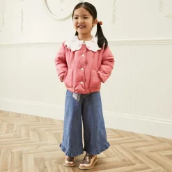 Girls Rose Gold Leather Shoes