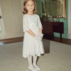 Girls Sheer White Matt Tights