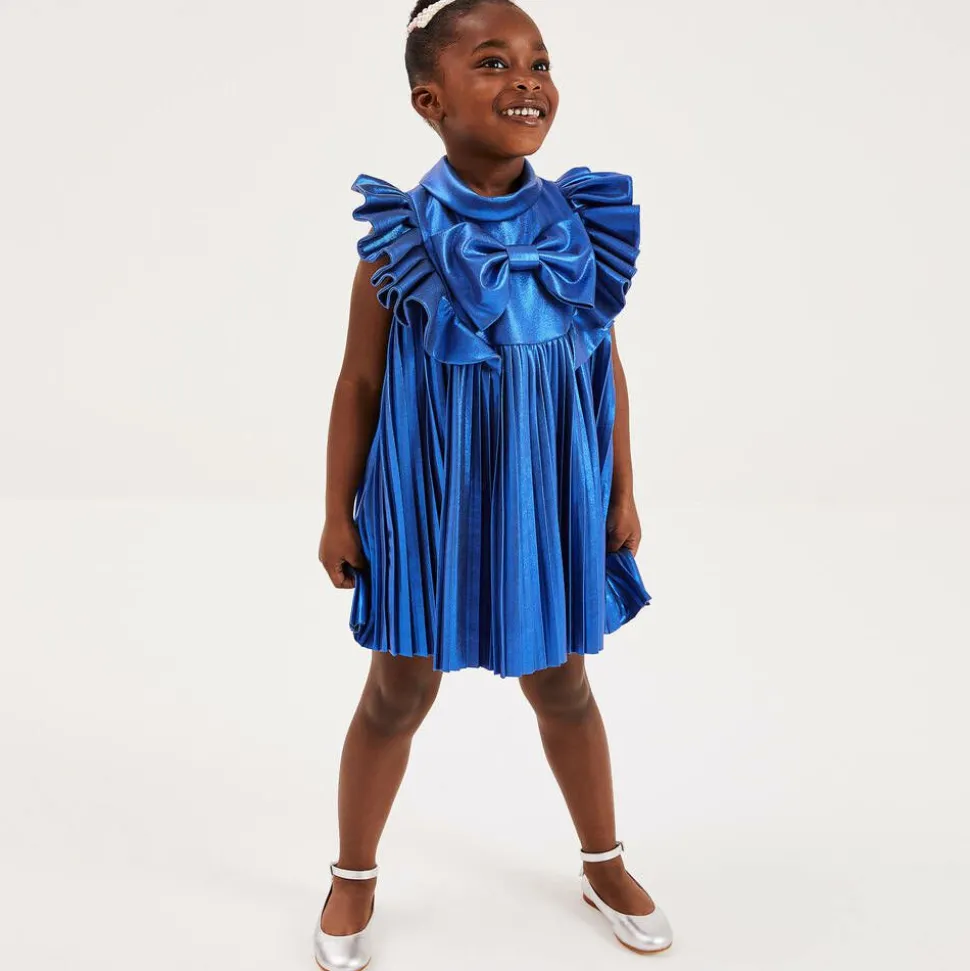 Girls Silver Leather Shoes