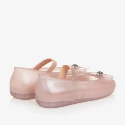 Girls Sparkly Pink Jelly Shoes