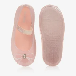 Girls Sparkly Pink Jelly Shoes