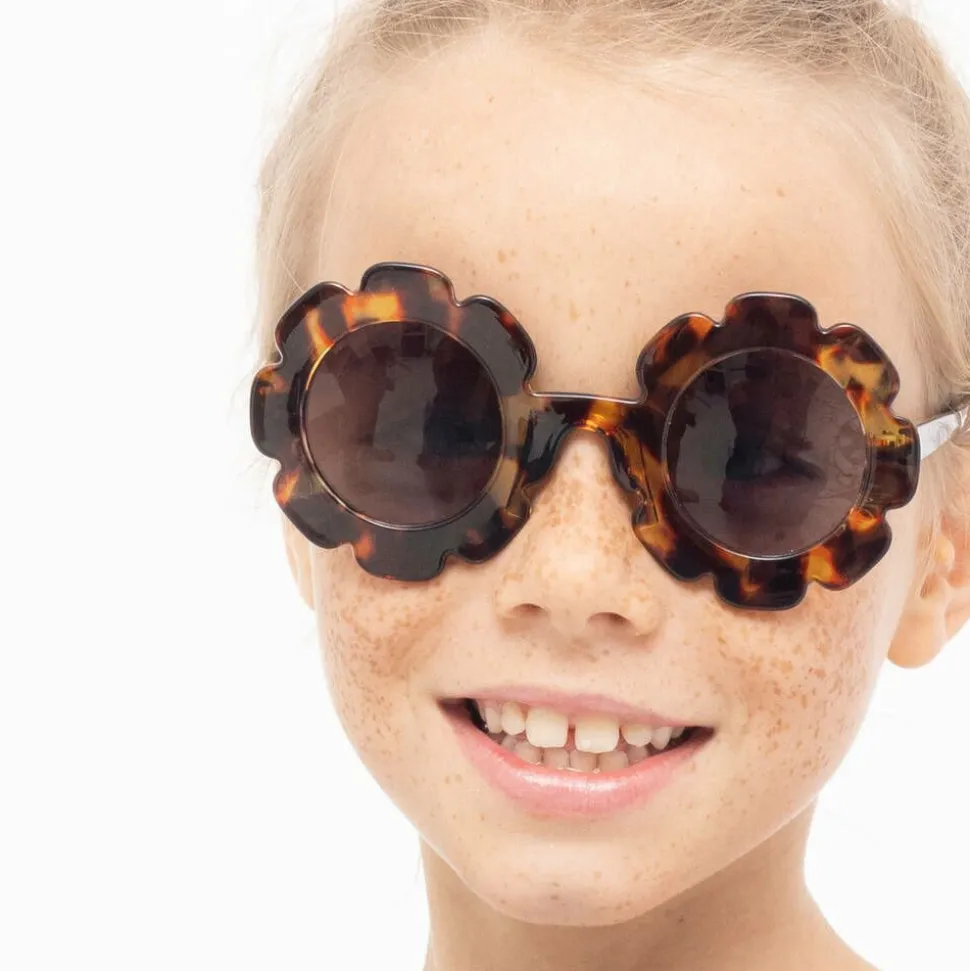 Girls Tortoisehell Flower Sunglasses