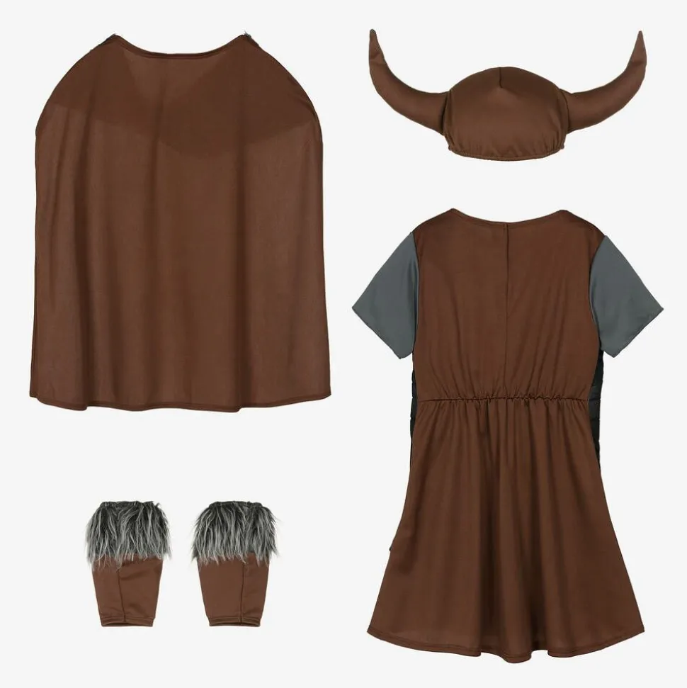 Girls Viking Queen Dressing-Up Costume