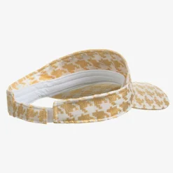 Girls White & Gold Visor