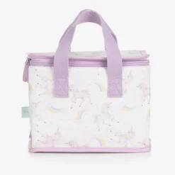 Girls White & Purple Unicorn Lunch Bag (21cm)