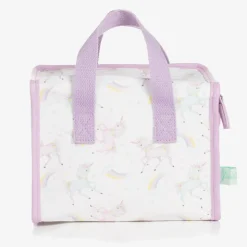 Girls White & Purple Unicorn Lunch Bag (21cm)
