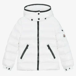 Girls White Bady Down Padded Puffer Jacket