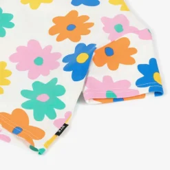 Girls White Cotton Boxy T-Shirt