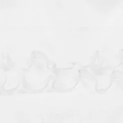 Girls White Cotton Frilly Pants